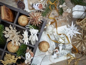 Bloomingville Papierová ozdoba Star Ornament – set 6 ks