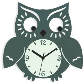 Nástenné hodiny Owl sivé