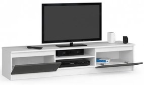 Stolík pod TV RTV K 160 CLP biely / sivý