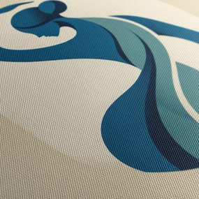 Obraz elegantná silueta v modrej