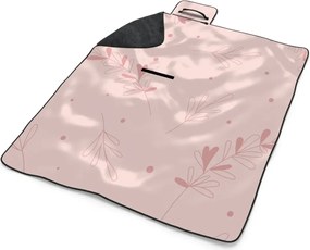 Sablio Plážová deka Ružové lístky: 200x140 cm
