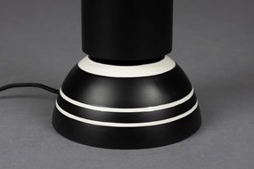 Čierna stolová lampa s textilným tienidlom (výška 60 cm) Virgil – Dutchbone