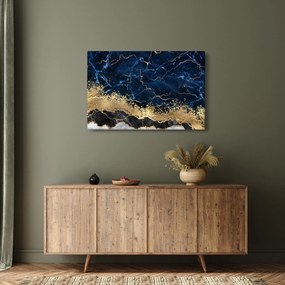 Obraz - Tmavo-modrý mramor (90x60 cm)