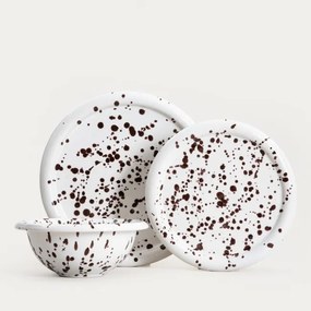 Miska WILORA biela / hnedá 766800