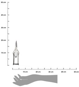 Záhradné nožnice Zak, strieborná