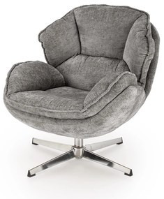 Otočné křeslo Guido popelavě šedé