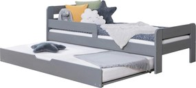 XXXLutz POSTEĽ S VÝSUVNÝM LÔŽKOM, 90/200 cm svetlosivá MID.YOU - Detské izby - 000406008639