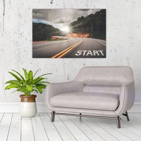 Obraz - Cesta štart (90x60 cm)