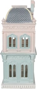 Decorative Figurine House 19x15x38 Cm Blue Plastic - 19*15*38 cm