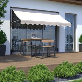 Balkónová markíza na terasu s nastaviteľným sklonom - béžová Šírka: 200 cm