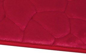 BO-MA, Protišmyková kúpeľňová predložka 3D 0133 Red, 50x40, červená, kúpeľňa
