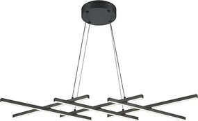 Maytoni MOD244PL-L50BK - LED luster na lanku HALO LED/40W/230V čierny