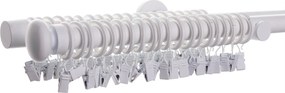 Dvojitá garniža Modern white matt 240 cm
