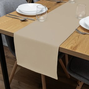 Biante Dekoračný behúň na stôl Rongo RG-077 Latte 45x180 cm