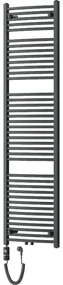 Mexen Ares, elektrické vykurovacie teleso 1800x500 mm + vykurovacia tyč 900 W, antracitová, W102-1800-500-2900-66