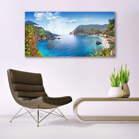 Obraz plexi Záliv hory more príroda 120x60 cm