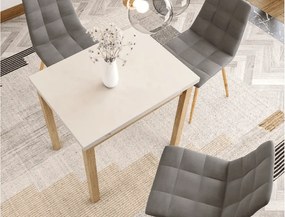 Rozkladací jedálenský stôl FLIP 80(160)X80 cm, kašmír/dub Cremona Torro