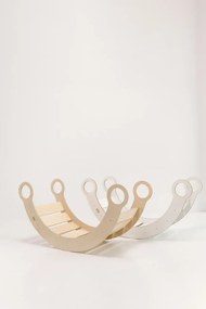 Montessori drevená hojdačka maxi prírodná Čierna