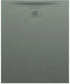 LAUFEN Pro obdĺžniková sprchová vanička z materiálu Marbond, odtok na kratšej strane, 1100 x 900 x 33 mm, betónová šedá, H2129550790001