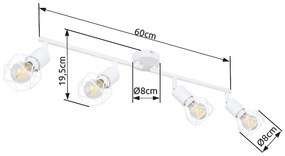 GLOBO XARA I 54802W-4 Stropné svietidlo