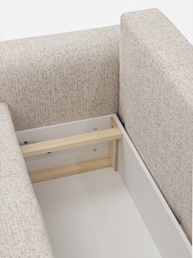 Sofa Velamo s funkciou spania - svetlá béžová szenil Bella 05