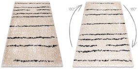Koberec FLUFFY 2371 shaggy paski - krém / antracit