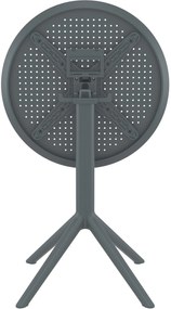 Skladací stôl Sky round - tmavosivá