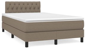 Boxspring posteľ s matracom sivohnedá 120x190 cm látka 3269748