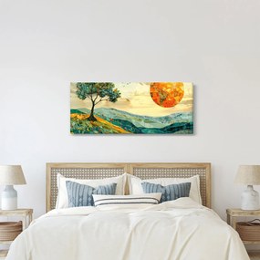 Obraz - Ilustrácia krajiny (120x50 cm)