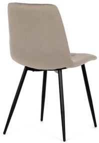 Autronic BONTEC Jedálenská stolička, béžová, zamatová látka, DCL-X7015 CAP2 Farba: Béžová