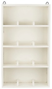 Ib Laursen Nástenná polica 12 Rooms White Recycled Wood