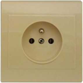 Zásuvka s uzemnením Praktik/Tesla