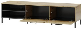 TV stolík/skrinka Lorren 25 (dub artisan + čierna matná). Vlastná spoľahlivá doprava až k Vám domov. 1068168