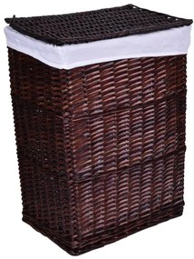 Kôš na bielizeň 114 l prútený hnedý