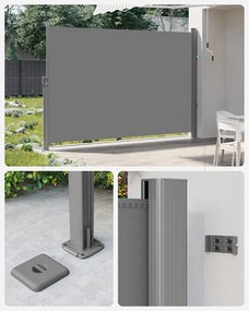 Bočná markíza Orrine II 180x350 cm šedá