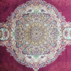 Koberec Exkluzívny Qum Silk 01 červený