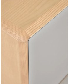 Sivý/v prírodnej farbe nočný stolík Anielle – Kave Home