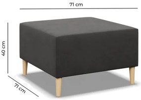 Taburetka BLANK Comfort sivá