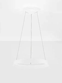 LED stmievateľný biela dizajnový luster Ormi 45