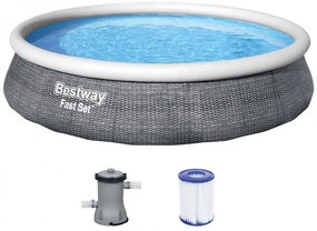 Bestway 57376 Fast Set™ Rattan  3,96m x 84cm s filtráciou