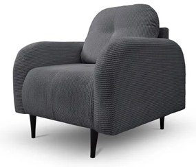 Čalúnené kreslo CLOUDY sivé