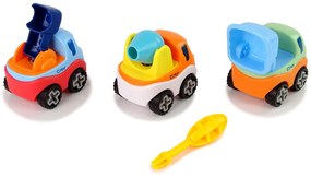Lean Toys Šrobovacia súprava – 3 stavebné vozidlá