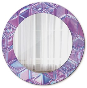 Okrúhle dekoračné zrkadlo s motívom Abstraktný surálny fi 50 cm