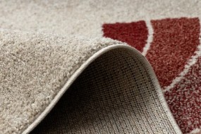 Koberec FUSION 0807 krémový / bordový