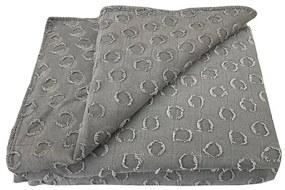 Prikrývka na posteľ Milo 170x220 tmavo šedá Merkury Home