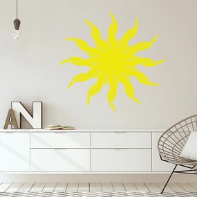 Veselá Stena Samolepka Slnko Farba: žlutá, Veľkosť: 80 x 74 cm
