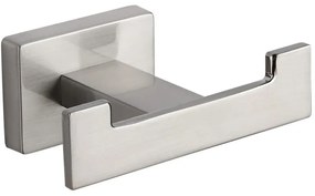 Mexen Arno, dvojitý háčik na uterák, brúsená oceľ, 7020735-97