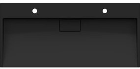 Mexen Ava, umývadlo na dosku z konglomerátu 2/O 100 x 46 cm, čierna matná, 23011072