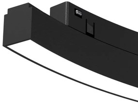 LED Svietidlo do lištového systému MAGNETIC TRACK LED/10W/48V 3000K čierna