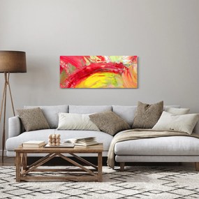 Obraz abstrakcie - maľba (120x50 cm)